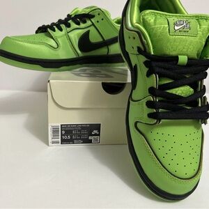 Nike SB Dunk Low Pro OG - Lime Green and Black POWER PUFF GIRLS